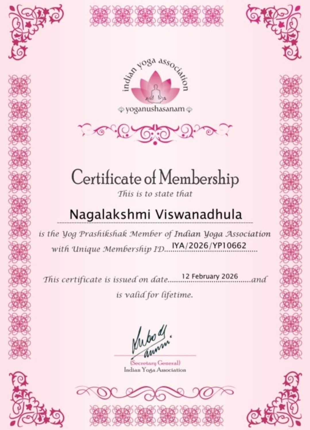 Certification Certificate